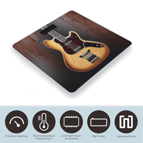 Báscula Digital para Baño con Vidrio Templado y Display LCD miniatura 3