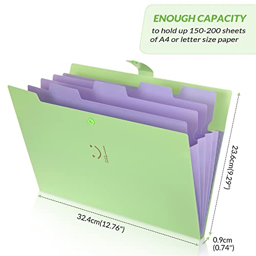 Snapklik.com : SKYDUE Letter A4 Paper Expanding File Folder Pockets ...