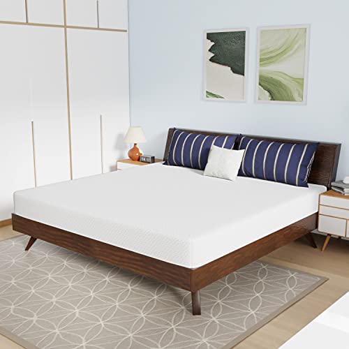 Image of PayLessHere Memory Foam Mattress Cooling Gel Bamboo Charcoal,8 inch CertiPUR-US Certified Breathable Bed Mattress Pressure Relief,Fiberglass Free,White King