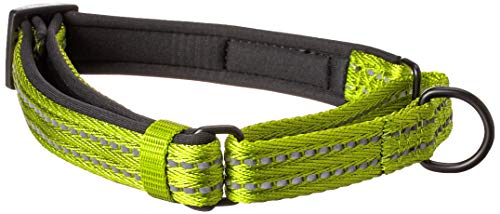 Alcott Martingale Collar With Reflective Stitching & Neoprene Padding, Medium, Green #TOP2