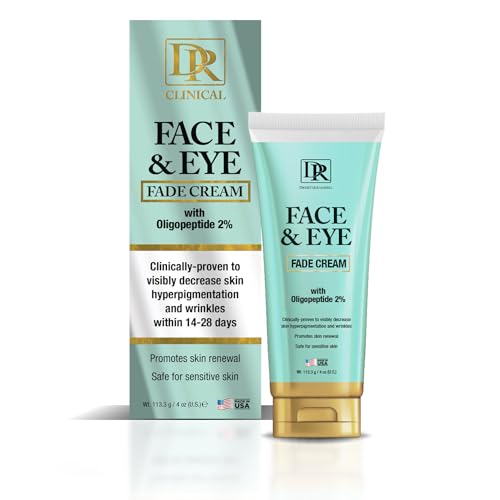 Daggett & Ramsdell Face and Eye Fade Cream with Oligopeptide 2% 4 oz. - Hyperpigmentation and Wrinkle Treatment, Safe for Sensitive Skin