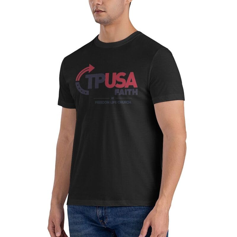 Turning Point USA TPUSA Freedom Life Crew Neck Short Sleeve T-Shirt for Men Cotton T-Shirts3