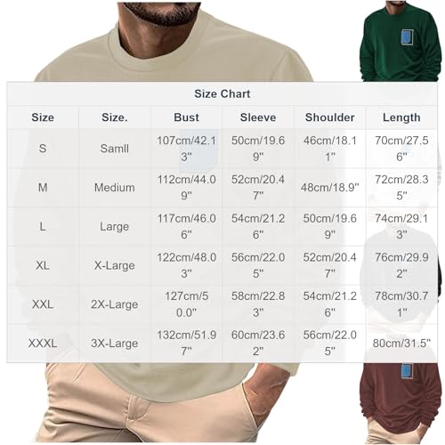 Sweats Chic Col Rond Homme Ample et Pull Décontracté de Mi-Saison