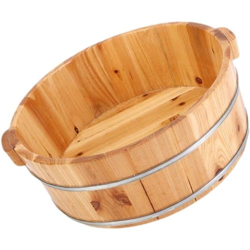 Bañera de madera para pies, cubo multifuncional