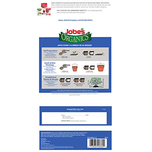 Jobe's Organics, 09364, Soil Additive, Soil Acidifier, 6Lbs, Brown #TOP1