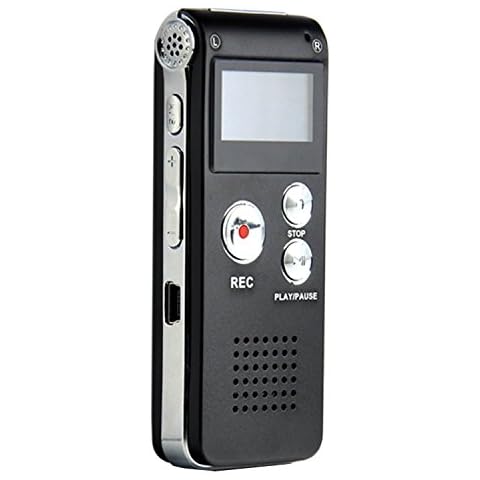 Aketek Multifunctional Rechargeable 8G 8GB 650HR Digital Audio Voice Recorder Dictaphone MP3 Player FM (12) Cover