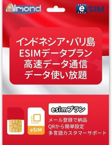 ChlVA o Esim vyChSIM AWA eSIMv f[^ʐM s\ Indonesia Bali island esim (3ԍf[^)