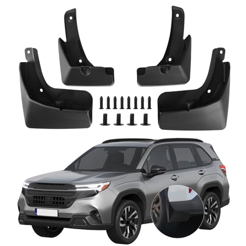 Image of Mud Flaps Compatible with Subaru Forester 2025, 4PCS Front & Rear Side No Drill Splash Guard Exterior Accessories