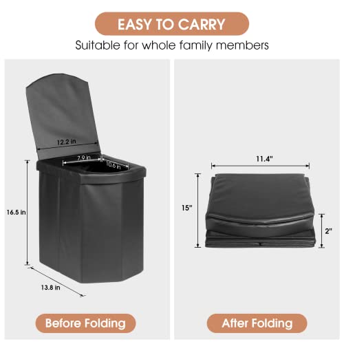 Farafox Upgrade Portable Toilet,Outdoor Large Portable Toilet For Camping, Portable Folding Toilets Tall Portable Toilet For Adults And Kids For Home/Camping/Boat/Hiking/Long Trips/Beach #TOP1