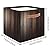 YCCZCPRL Rustic Wood 13x13 Inch Storage Bins, Wooden Collapsible Fabric Storage Cube with Handles, Foldable Storage Basket for Shelf, Closet, Organizer