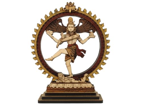 Estatua de Madera Nataraja 13 x 8.3 x 4.2 cm