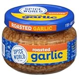 Spice World Roasted Minced Garlic – 4oz Garlic Container – Ready-to-Use Seasonings for Cooking, Reduce Prep Work and Easily Add Flavor