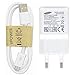 SAMSUNG EP-TA20EWE - Caricatore rapido per Galaxy S5 Mini S6 S7 Edge A3 A5 A7 2015 2016, Colore Bianco