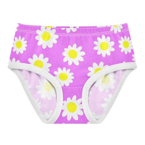 Daisy Flowers Purple Lavender Toddlers Underwear Floral 2t Cotton Cute Panties Girl Personalized Underpants Briefs