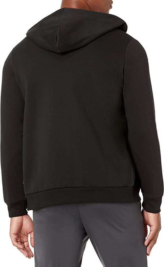 Image of Puma Men's Essentialentials Small Logo Full-Zip Hoodie | Comfortable Cotton-Polyester Blend Jacket with Adjustable Hood & Pockets | Ideal Hoodie Sweatshirt for Workouts, Travel & Casual Wear