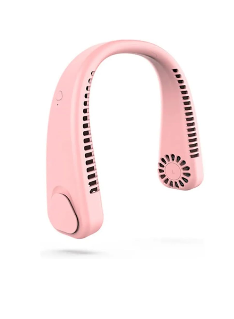 Portable Neck Fan Adjustable 3 Speed Fan USB Rechargeable Personal Neck Fan Battery Operated Hanging Neck Fan Multipurpose Use For Women And Men (F2 Pink)