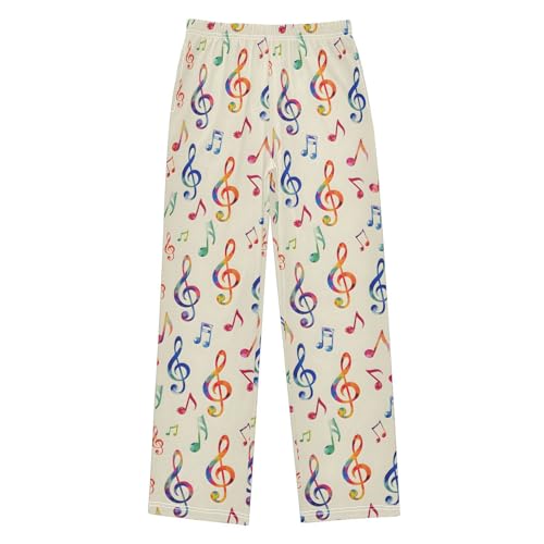 ALAZA Cute Color Music Not Yellow Pajama Lounge Pants Long Sleep Pajama Bottoms with Pockets