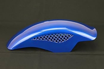 【まーくん】z400fx？z750gp？　フロントフェンダー Amazon | フロントフェンダー BEET風メッシュ 青 Z400FX 400SS