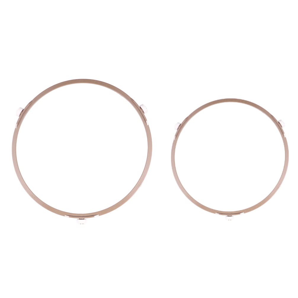 Cabilock 2pcs Microwave Oven Rotating Roller Tray Glass Turntable Plate Support Wheels Sturdy and Lightweight Design for Efficient Heating and Food Rotation