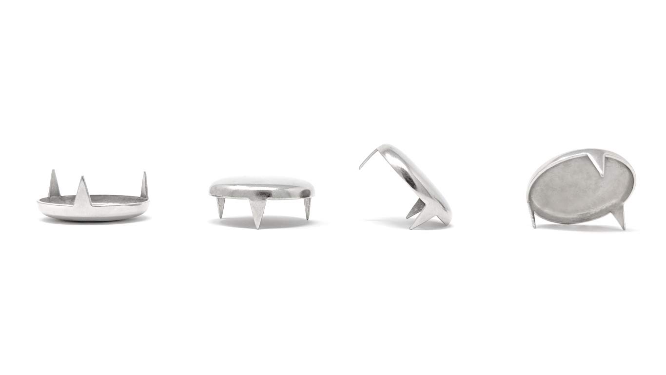 Keay Vital Parts 30Mm Furniture Glides 3 Prong - Made In Germany (Metal, Nickel Plated Steel, Pack Of 16)