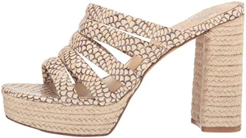 Vince Camuto Women's Footwear Women's Patrest Raffia Platform Sandal Heeled, Bone, 8 | Image 7