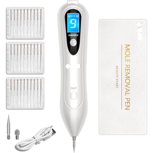 Image of Mole Removal Laser Pen with 30 Replacement Needles, Multicolour, Combo Pack Pen with 30 Needles