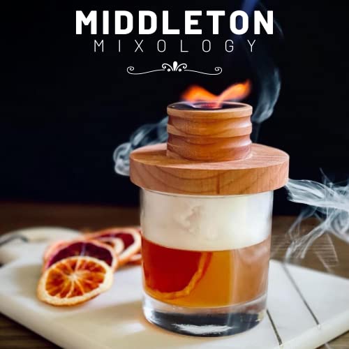 Smoketop Cocktail Smoker Kit - Old Fashioned Chimney Drink Smoker For Cocktails, Whiskey, & Bourbon - By Middleton Mixology (Cherry) #TOP3