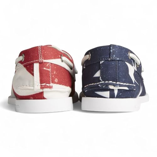 Sperry Men’s Authentic Original 2-Eye Boat Shoe Red/White/Blue2