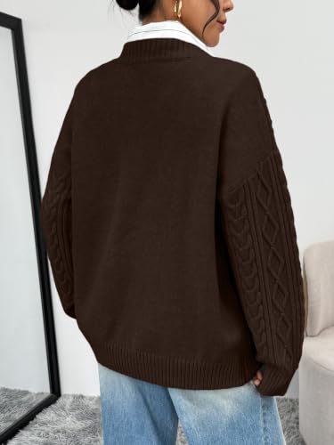 TRENDY QUEEN Oversized Cable Knit Sweaters xx use - image 4