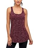 Cestyle Workout Tops with Built in Bra, Juniors Summer Round Neck Sport Gym Shirts Activewear Casual
