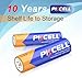 PKCELL AA AAA Batteries Combo Pack 60 Count - 30 Double A Batteries and 30 Triple A Batteries, 1.5V High-Performance Alkaline Battery Value Pack, 10-Year Shelf Life