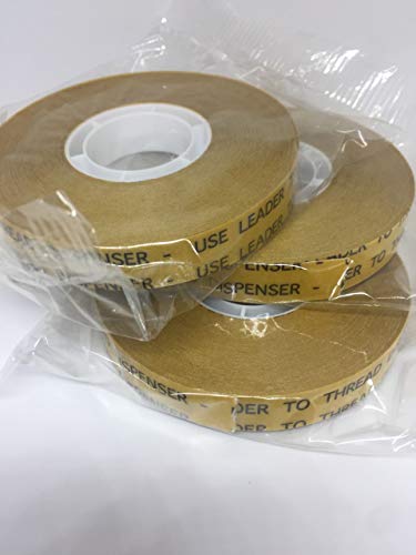 Image of ATG Transfer Gun Double Side Refill Tapes, Reverse Wound Adhesive Transfer Tape Acid Free Gold Paper Liner ATG-750, 1 /2 inch X 36 YD (33M) Pack of 2 Rolls