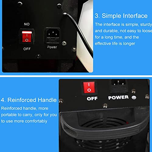 Máquina de nieve para exteriores, máquina de humo con ángulo ajustable, 1000 W / 1500 W, para fiestas miniatura 5