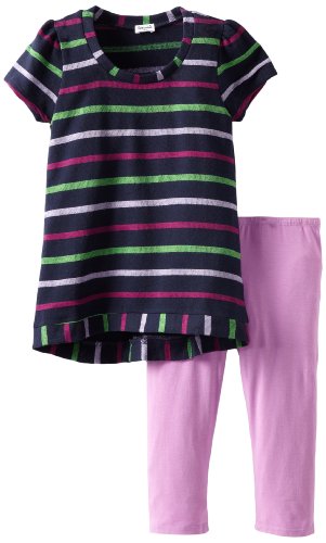 Image of Splendid Littles Girls 2-6X Roller Rink Striped Active Tunic Set