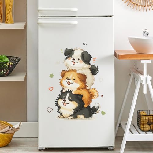 Vinilos decorativos perros adorables Achang Pegatinas de pared miniatura 6