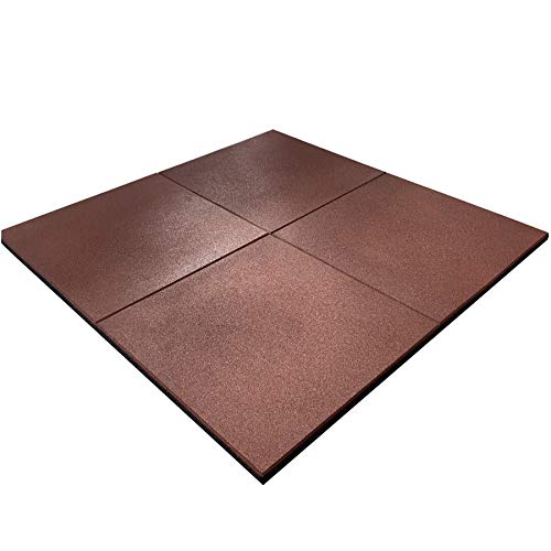 Fallschutzmatte rotbraun 4er Set