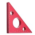 Aluminum Alloy Measuring Layout Tool Miter Scriber Gauge Metric/Inch, Triangle Ruler Square Tool 14cm/5.5inch