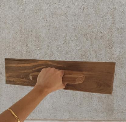 Image of Snevil Trowel Mason Tool for Plastering and Cement Work | Teak Wood | Handmade Tool for Gardening and DIY Work (18 x 4.5 inches)