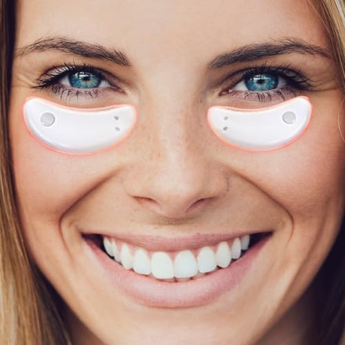Red Light Therapy Patch for Dark Circles, Eye Bags, and Wrinkles. Red Light Eye Mask for Anti-Aging and Skin Rejuvenation. Dermatology Eye Pods. Eye Patches for Puffiness and Bags.