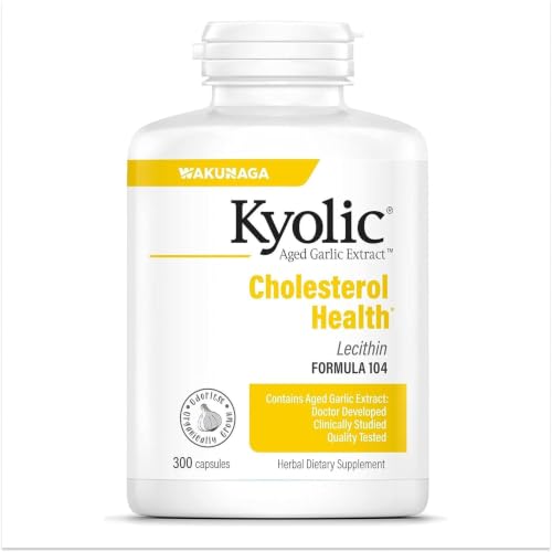 Image of Wakunaga Kyolic Aged Garlic Extract Cholesterol Formula 104 -300 Capsules