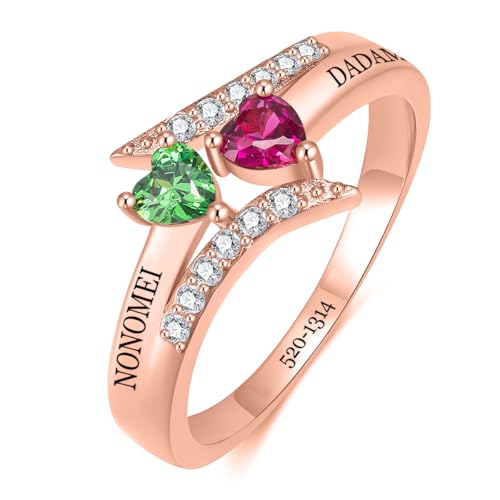 Custom rings for women Jewelry Gift for Girlfriend Personalized Name Promise Ring Christmas Gift Custom Engraved Ring