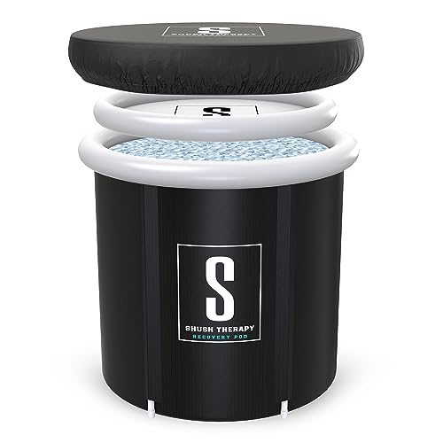 Shush Therapy,Bañera de hielo con tapa y cubierta para todo tipo de clima, para terapia de agua...