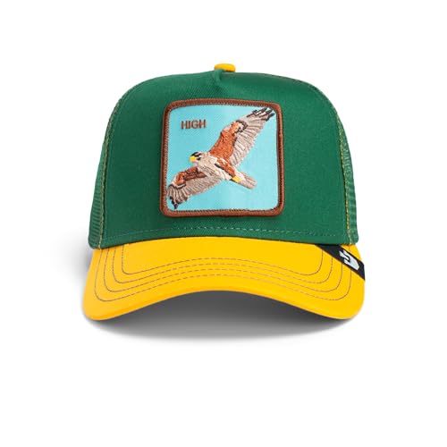 Goorin Bros. The Farm Unisex Original Adjustable Snapback Trucker Hat, Green (The High Eagle), One Size