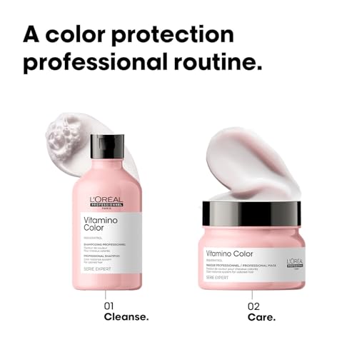 Image of L'Oreal Professionnel Vitamino Color Shampoo for Colored Hair - 300ml | Professional Color Protect Shampoo, Stop Color Fading & Get Shiny Hair | With Resveratrol