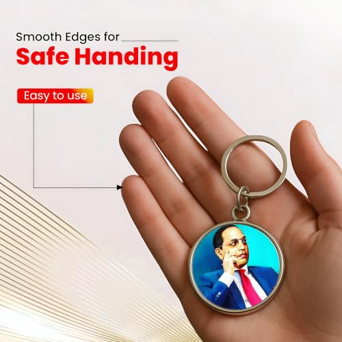Image of MG | Protective Evil Eye /Spiritual Symbols /Om /Motivational Keychains | Double-Sided Metal Key Ring | Good Luck and devine Charm for Car, Bike, Home & Office