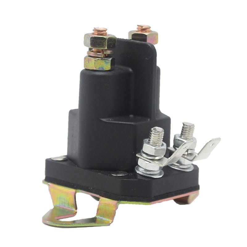 435-103 Lawn Mower Electromagnetic Relay Lawn Car Start Switch 12V DC 117-1197, BLACK