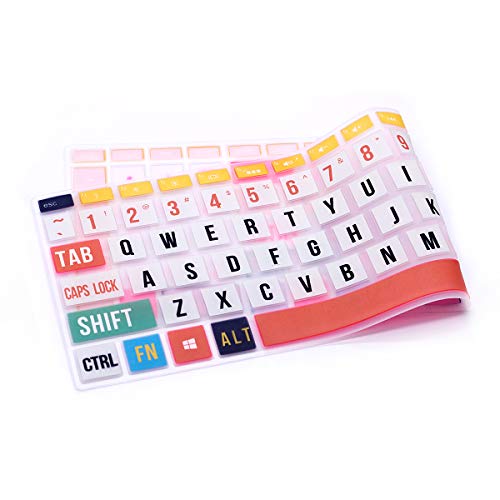 Evita el polvo en tu teclado HP Pavilion x360 con esta funda de diseño arcoíris 5