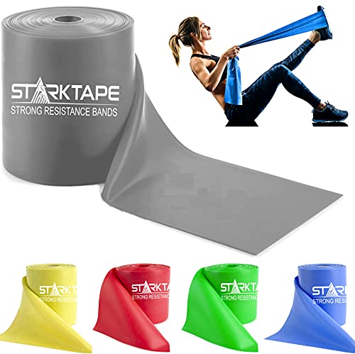 Image of Resistance Bands Professional 8,16, 25, 50 Yards Bulk Rolls. Latex-Free Elastic Physical Therapy Band. No Scent, No Powder - Perfect for Home Exercise, Yoga, Pilates, Gym, Rehab, Workout