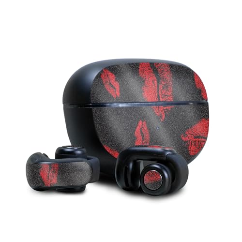 Image of Glossy Glitter Skin Compatible with Bose Ultra Open Earbuds - Kiss Me - Premium 3M Vinyl Protective Wrap Decal Cover - Easy to Apply | Crafted in The USA by MightySkins