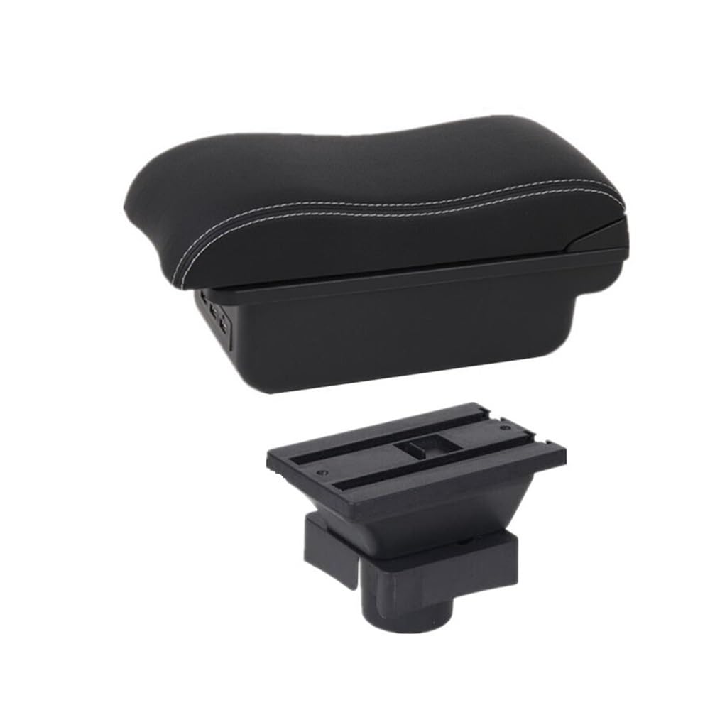 Yulegudi B1 Black White 3Usb Car Armrests For Citroen For C4 Hatchback 2004-2010